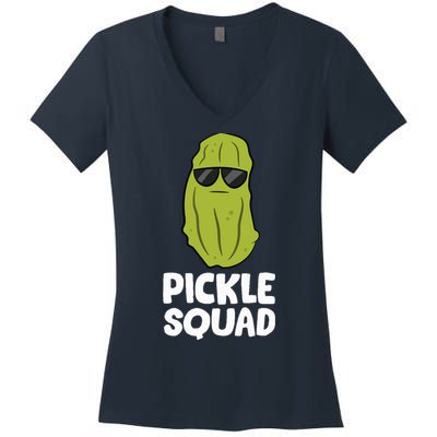 Dill Pickle Squad Pickles Food Team Pickles Love Pickles Women's V-Neck T-Shirt