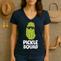 Dill Pickle Squad Pickles Food Team Pickles Love Pickles Women's V-Neck T-Shirt