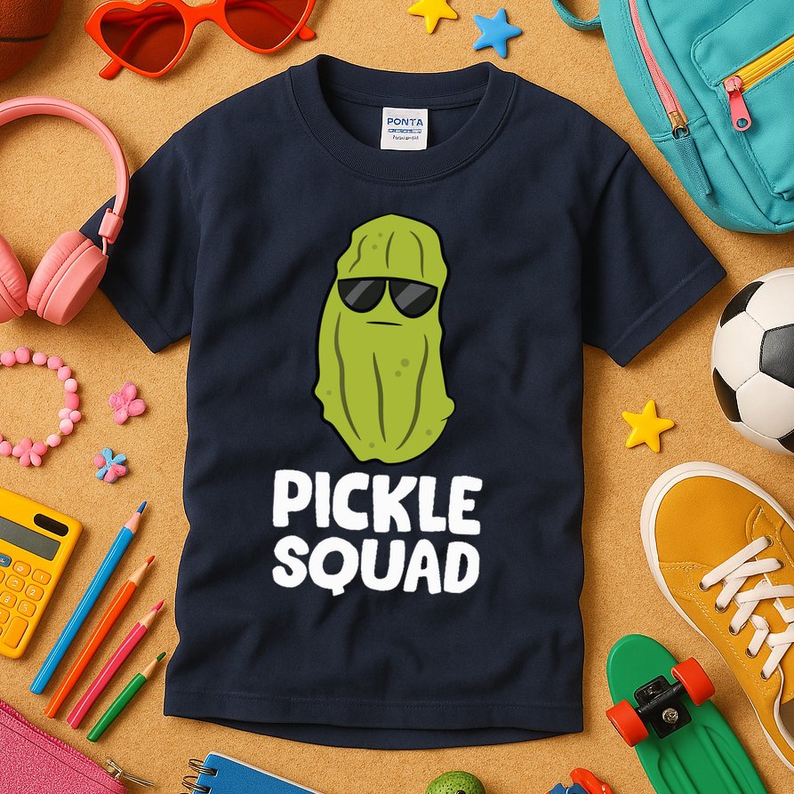 Dill Pickle Squad Pickles Food Team Pickles Love Pickles Kids T-Shirt