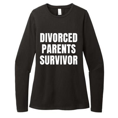 Divorced Parents Survivor Son Daughter Of Divorced Parents Womens CVC Long Sleeve Shirt