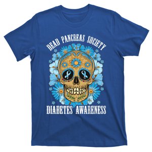 Dead Pancreas Society Funny Diabetes Awareness Sugar Skull Cool Gift T-Shirt