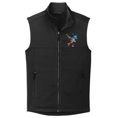 Dabbing Pirates Skeleton Eye Flap Pirate Ship Halloween Collective Smooth Fleece Vest