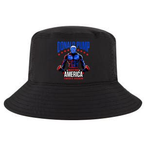 Donald Pump Swole America Trump Weight Lifting Gym Fitness Cool Comfort Performance Bucket Hat