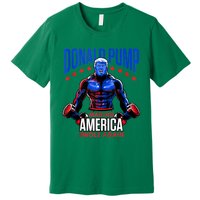 Donald Pump Swole America Trump Weight Lifting Gym Fitness Premium T-Shirt