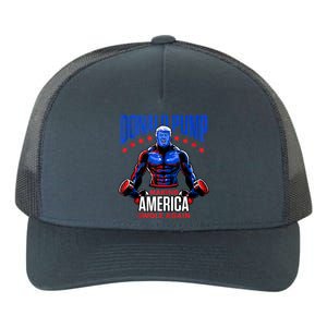 Donald Pump Swole America Trump Weight Lifting Gym Fitness Yupoong Adult 5-Panel Trucker Hat