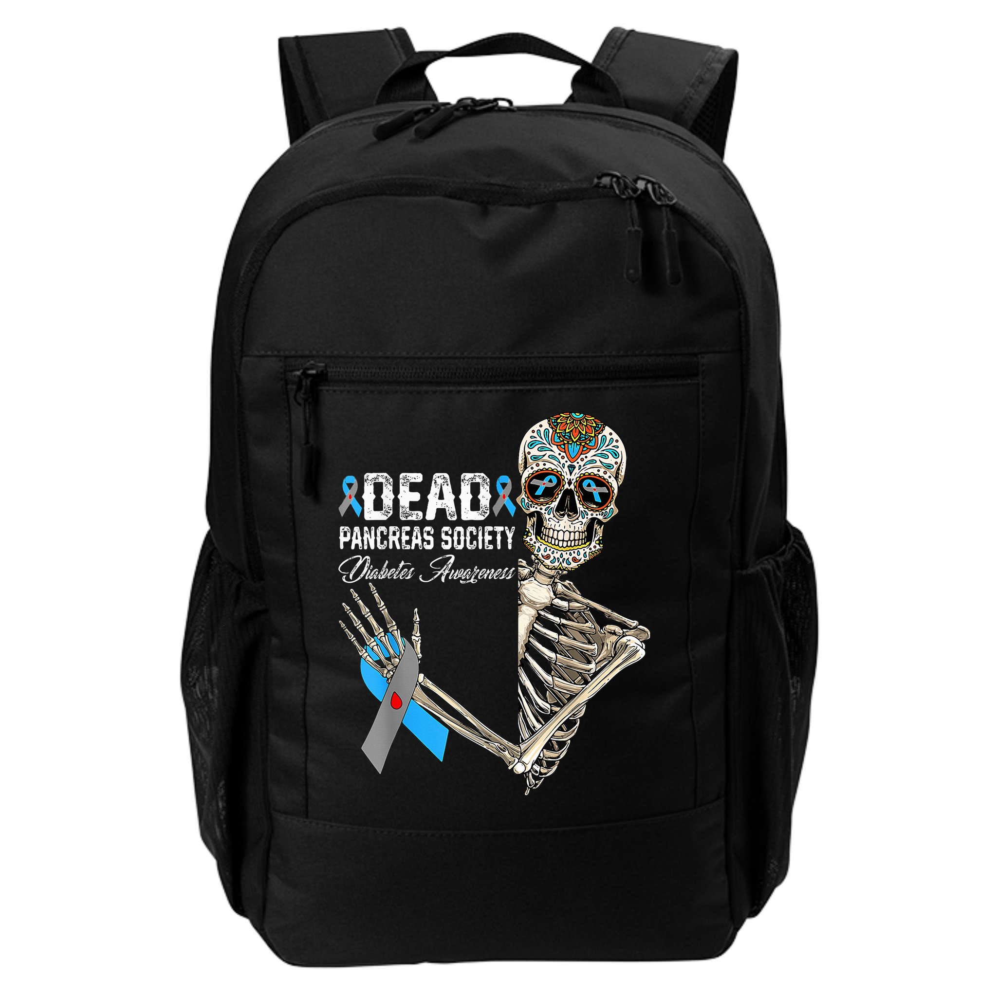 Dead Pancreas Society Diabetes Awareness Day Sugar Skeleton Backpack