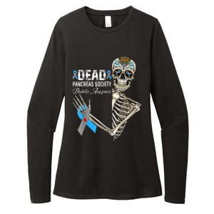 Dead Pancreas Society Diabetes Awareness Day Sugar Skeleton Womens CVC Long Sleeve Shirt