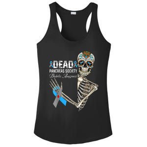 Dead Pancreas Society Diabetes Awareness Day Sugar Skeleton Ladies PosiCharge Competitor Racerback Tank