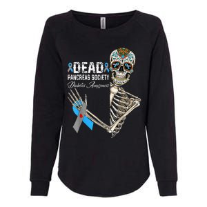 Dead Pancreas Society Diabetes Awareness Day Sugar Skeleton Womens California Wash Sweatshirt