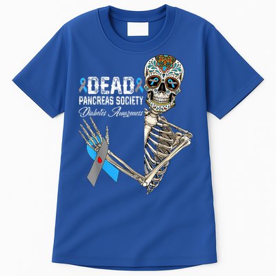Dead Pancreas Society Diabetes Awareness Day Sugar Skeleton Tall T-Shirt