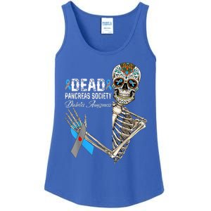 Dead Pancreas Society Diabetes Awareness Day Sugar Skeleton Ladies Essential Tank