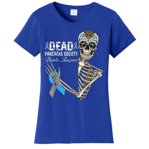 Dead Pancreas Society Diabetes Awareness Day Sugar Skeleton Women's T-Shirt