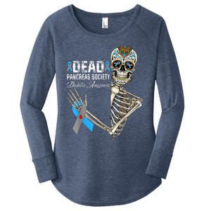 Dead Pancreas Society Diabetes Awareness Day Sugar Skeleton Women's Perfect Tri Tunic Long Sleeve Shirt