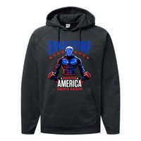 Donald Pump Swole America Gift Trump Weight Lifting Gym Fitness Performance Fleece Hoodie