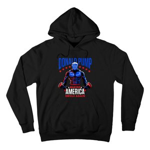 Donald Pump Swole America Gift Trump Weight Lifting Gym Fitness Hoodie