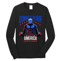 Donald Pump Swole America Gift Trump Weight Lifting Gym Fitness Long Sleeve Shirt