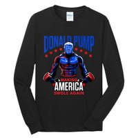 Donald Pump Swole America Gift Trump Weight Lifting Gym Fitness Tall Long Sleeve T-Shirt