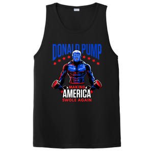 Donald Pump Swole America Gift Trump Weight Lifting Gym Fitness PosiCharge Competitor Tank