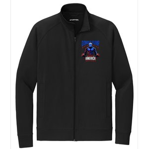 Donald Pump Swole America Gift Trump Weight Lifting Gym Fitness Stretch Full-Zip Cadet Jacket