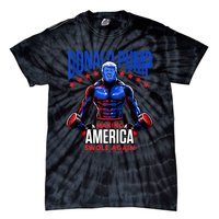 Donald Pump Swole America Gift Trump Weight Lifting Gym Fitness Tie-Dye T-Shirt