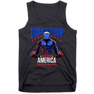 Donald Pump Swole America Gift Trump Weight Lifting Gym Fitness Tank Top