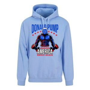 Donald Pump Swole America Gift Trump Weight Lifting Gym Fitness Unisex Surf Hoodie