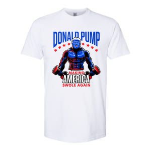 Donald Pump Swole America Gift Trump Weight Lifting Gym Fitness Softstyle CVC T-Shirt