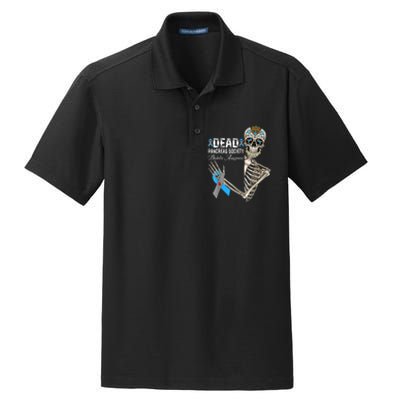 Dead Pancreas Society Diabetes Awareness Day Sugar Skeleton Dry Zone Grid Polo