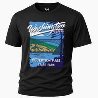 Deception Pass State Park Washington Evergreen State Camping Cooling Performance Crew T-Shirt