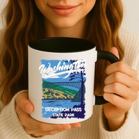 Deception Pass State Park Washington Evergreen State Camping Mug