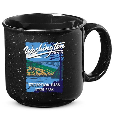 Deception Pass State Park Washington Evergreen State Camping 15oz Campfire Ceramic Mug