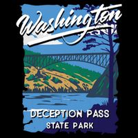 Deception Pass State Park Washington Evergreen State Camping 16 in Basic Backpack