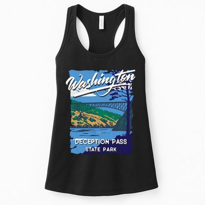 Deception Pass State Park Washington Evergreen State Camping Womens Tank Top