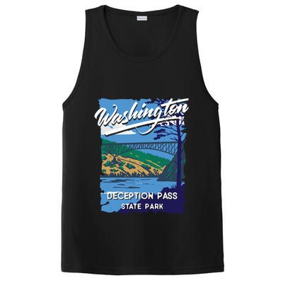 Deception Pass State Park Washington Evergreen State Camping PosiCharge Competitor Tank
