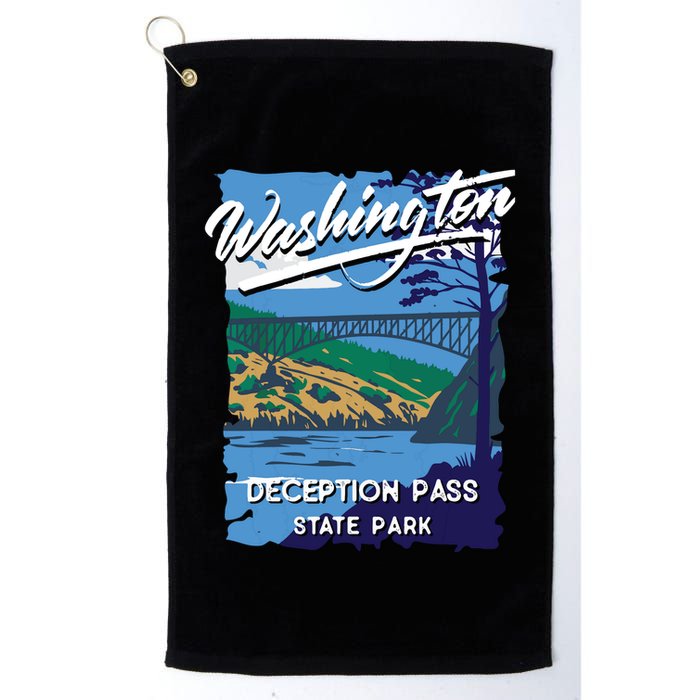 Deception Pass State Park Washington Evergreen State Camping Golf Towel
