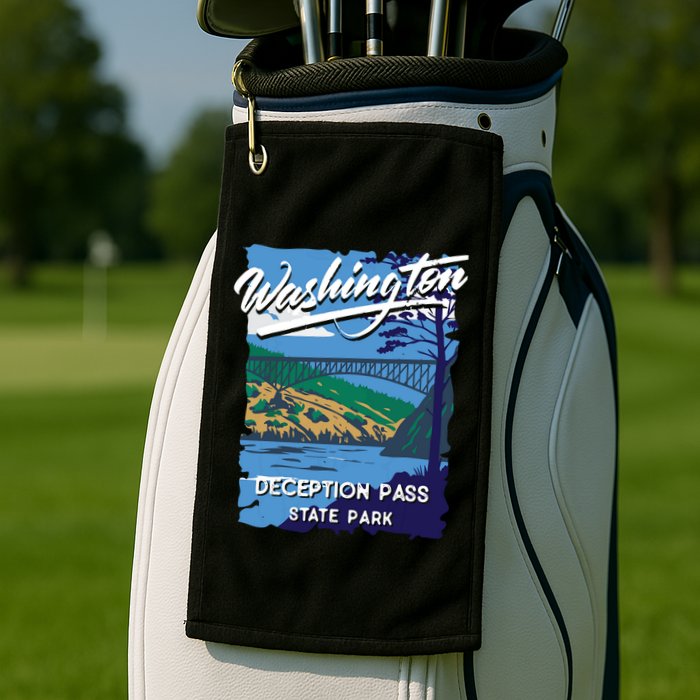 Deception Pass State Park Washington Evergreen State Camping Golf Towel