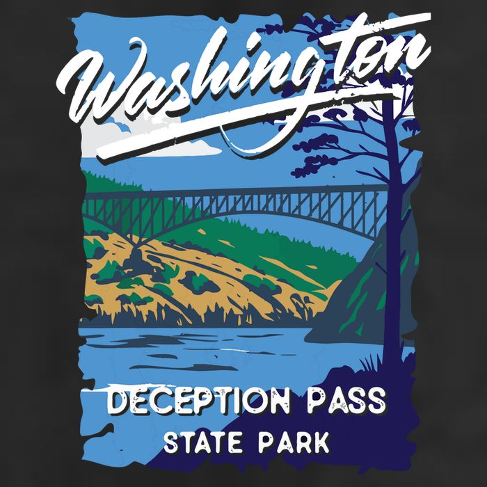 Deception Pass State Park Washington Evergreen State Camping Golf Towel