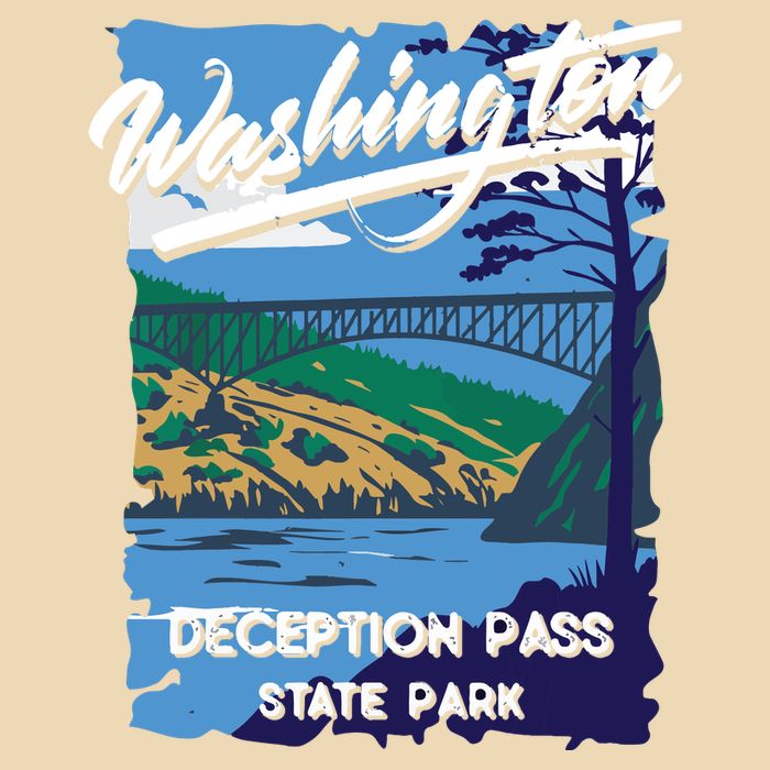Deception Pass State Park Washington Evergreen State Camping Bag