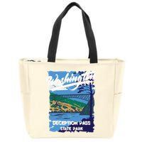Deception Pass State Park Washington Evergreen State Camping Zip Tote Bag