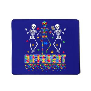 Different Puzzle Skeleton Autism Awareness Day Autistic Gift Mousepad