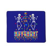 Different Puzzle Skeleton Autism Awareness Day Autistic Gift Mousepad