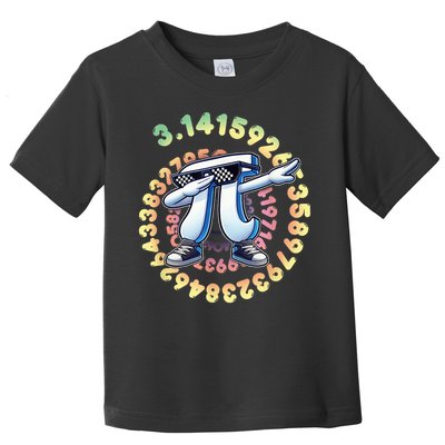 Dabbing Pi Symbol Boys Youth Math Teacher Pi Day Toddler T-Shirt