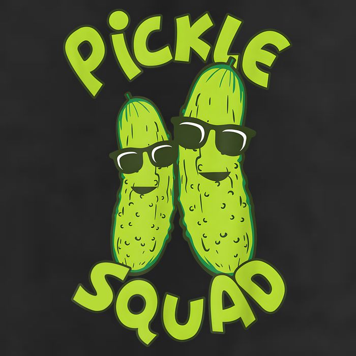 Dill Pickle Squad Design Pickle Squad 7 Panel Mesh Trucker Snapback Hat