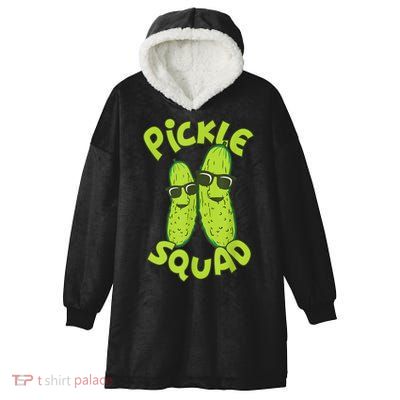 Dill Pickle Squad Design Pickle Squad Hooded Wearable Blanket