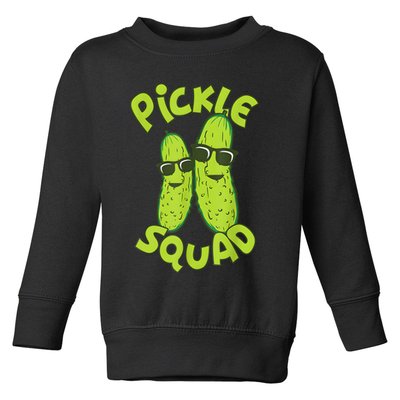 Dill Pickle Squad Design Pickle Squad Toddler Sweatshirt