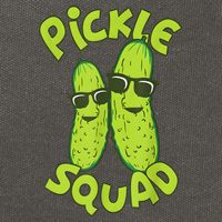 Dill Pickle Squad Design Pickle Squad Cotton Canvas Backpack