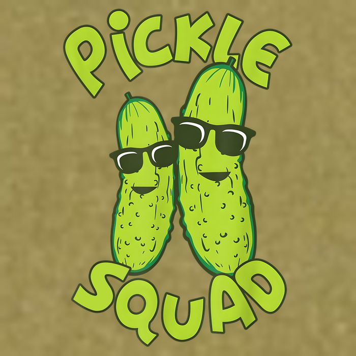 Dill Pickle Squad Design Pickle Squad Garment-Dyed Women's Muscle Tee