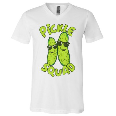 Dill Pickle Squad Design Pickle Squad V-Neck T-Shirt