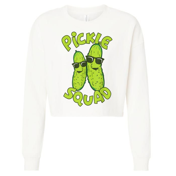 Dill Pickle Squad Design Pickle Squad Cropped Pullover Crew