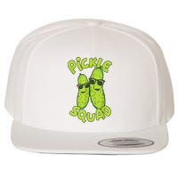 Dill Pickle Squad Design Pickle Squad Wool Snapback Cap